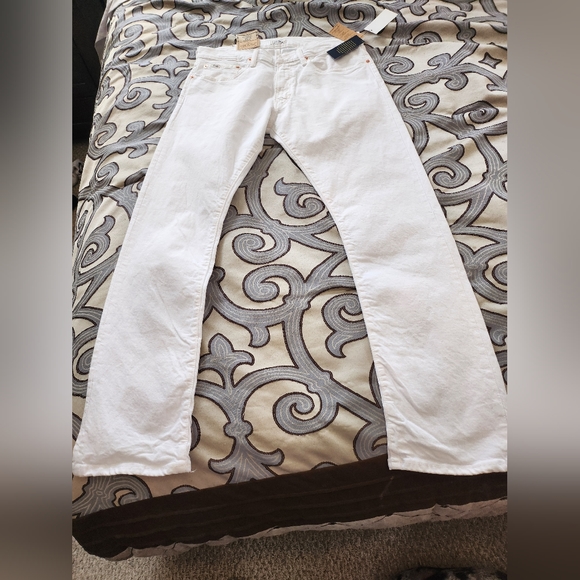 Sold!! POLO RALPH LAUREN VARICK SLIM STRAIGHT FIT MEN'S JEANS WHITE 33X32 NWT! - Picture 6 of 12